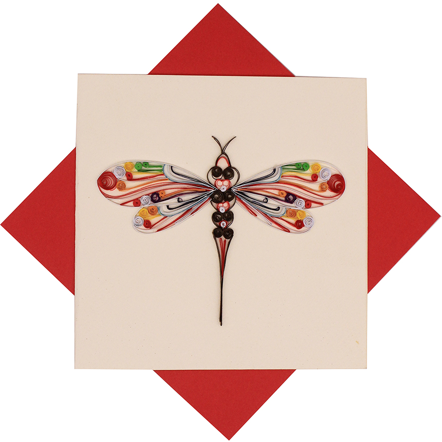 Quilled Dragonfly Card